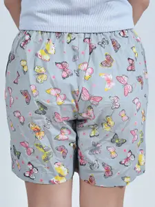 GAB Women Printed Regular Fit High-Rise Shorts