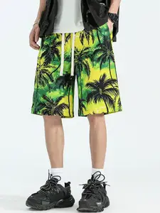 StyleCast x Revolte Men Tropical Printed Low-Rise Regular Shorts