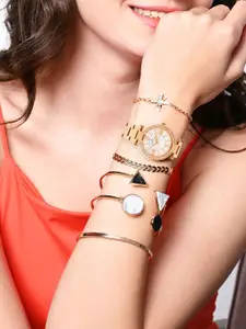 Daniel Klein Watch With 5 Pcs Bracelet Gift Set