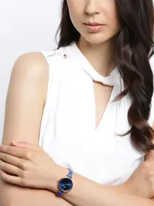 Daniel Klein Women Blue Dial Analog Watch with Bracelet Gift Set - DK11793-4