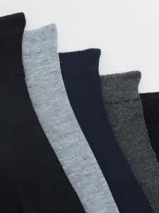 Camey Men Pack Of 5 Assorted Cotton Ankle-Length Socks