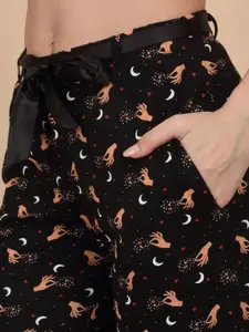 Sweet Dreams Women Printed Cotton Lounge Pants