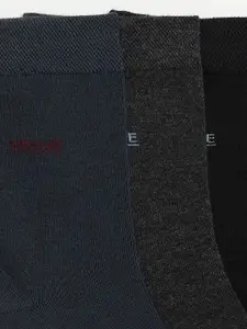 Camey Men Pack Of 3 Assorted Cotton Ankle Socks