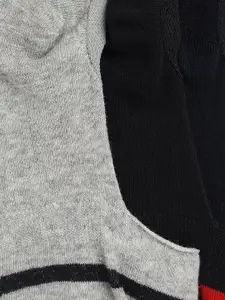 Camey Pack Of 3 Assorted Cotton Shoe Liner Socks