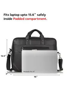 GOLD SKY Men The Urbanite Textured Laptop Bag