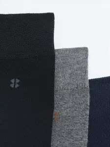 Camey Men Pack Of 3 Assorted Cotton Calf-Length Socks