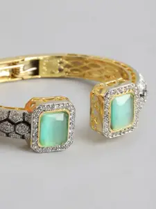 Anouk American Diamond Gold-Plated Bangle-Style Bracelet