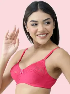 DressBerry Women Lace Full Coverage Cotton Seamless Everyday Bra