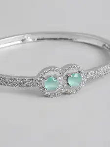 Anouk American Diamond Silver-Plated Bangle-Style Bracelet