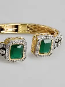 Anouk American Diamond Gold-Plated Bangle-Style Bracelet