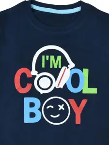 WORTON FASHION Boys Printed Round Neck Pure Cotton T-shirt With Shorts