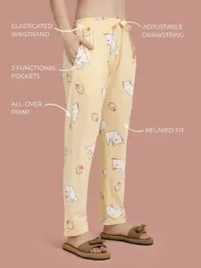 Twin Birds Printed Shirt With  Pant Co-ords Set