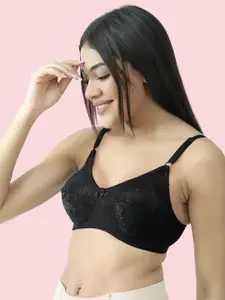 DressBerry Floral Cotton Full Coverage Bra