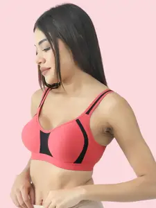 DressBerry Women Full Coverage Colourblocked T-Shirt Bra