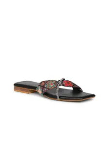 dbcooper Women Square Toe Open Toe Flats