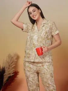 ETC Women Printed Night suit