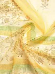 Meena Bazaar Women Floral Printed Unstitched Dress Material