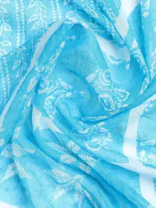 Meena Bazaar Women Abstract Printed Pure Cotton Unstitched Dress Material