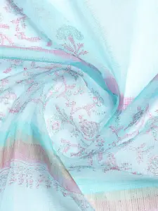 Meena Bazaar Floral Printed Unstitched Dress Material