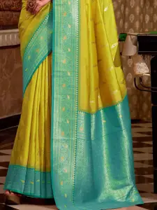 DEVATITHI Ethnic Motifs Woven Design Zari SoftSilk Saree