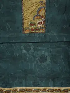 Libas Floral Printed Beads & Stones Unstitched Dress Material