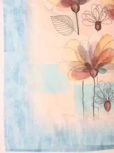 Meena Bazaar Floral Embroidered Gotta-Patti Art Silk Unstitched Dress Material