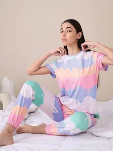 Sweet Dreams Women Printed Night suit