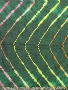 Geroo Jaipur Leheriya Zari Art Silk Bandhani Saree