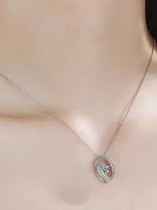 Bling Queen Silver-Plated Geometric Pendants with Chains