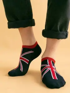 MJE Men Pack Of 5 Patterned Ankle Length Socks