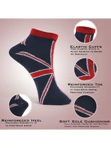 MJE Men Pack Of 5 Patterned Ankle Length Socks