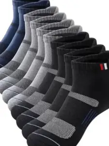 Winget Pack Of 5 Self-Design Ankle-Length Socks