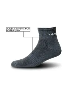 MARLIT Men Pack Of 3 Cotton Ankle-Length Socks