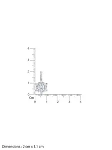 GIVA Rhodium-Plated Contemporary Pendants with Chains