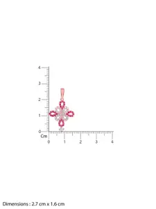 GIVA Rose Gold-Plated Contemporary Pendants with Chains