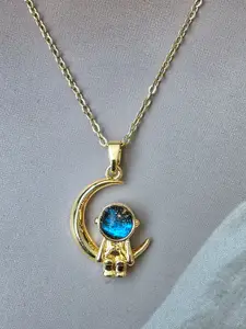 MYKI Gold-Plated Quirky Pendants with Chains