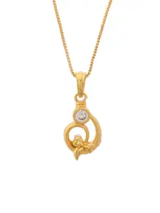 DIVASTRI Gold-Plated Contemporary Pendants with Chains