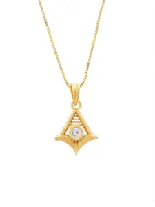 DIVASTRI Women Designer AD Studded Contemporary Pendants with Chains