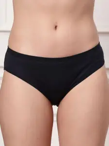 adornstar Women Dark Blue Half Coverage Bra Panty Lingerie Set