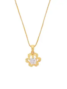 DIVASTRI Women Floral Pendants with Chains