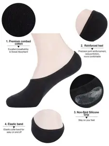 MJE Pack Of 5 Shoe Liners Socks