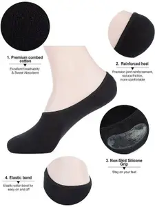 MJE Pack Of 5 Shoe Liners Socks