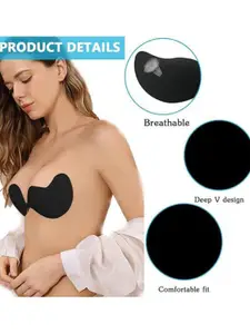 Beera Women Adhesive Strapless Push-Up Bra