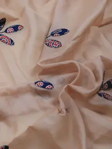 Meena Bazaar Women Kalamkari Printed Patchwork Unstitched Dress Material