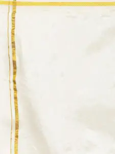 Sethukrishna Men Fluorescent Green & White Shirt with Dhoti Pants