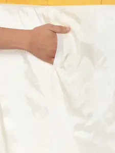 Sethukrishna Men Pink & White Shirt with Dhoti Pants