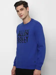 Allen Solly Men Blue Printed Sweatshirt