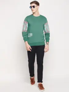 Duke Men Green Pullover Sweatshirt