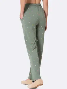 Van Heusen Women Heart Allover Print Functional Pocket Ultra Soft Lounge Pants