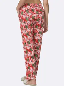 Van Heusen Women Poppy Hawaiian Tropical Print Functional Pocket Ultra Soft Lounge Pants